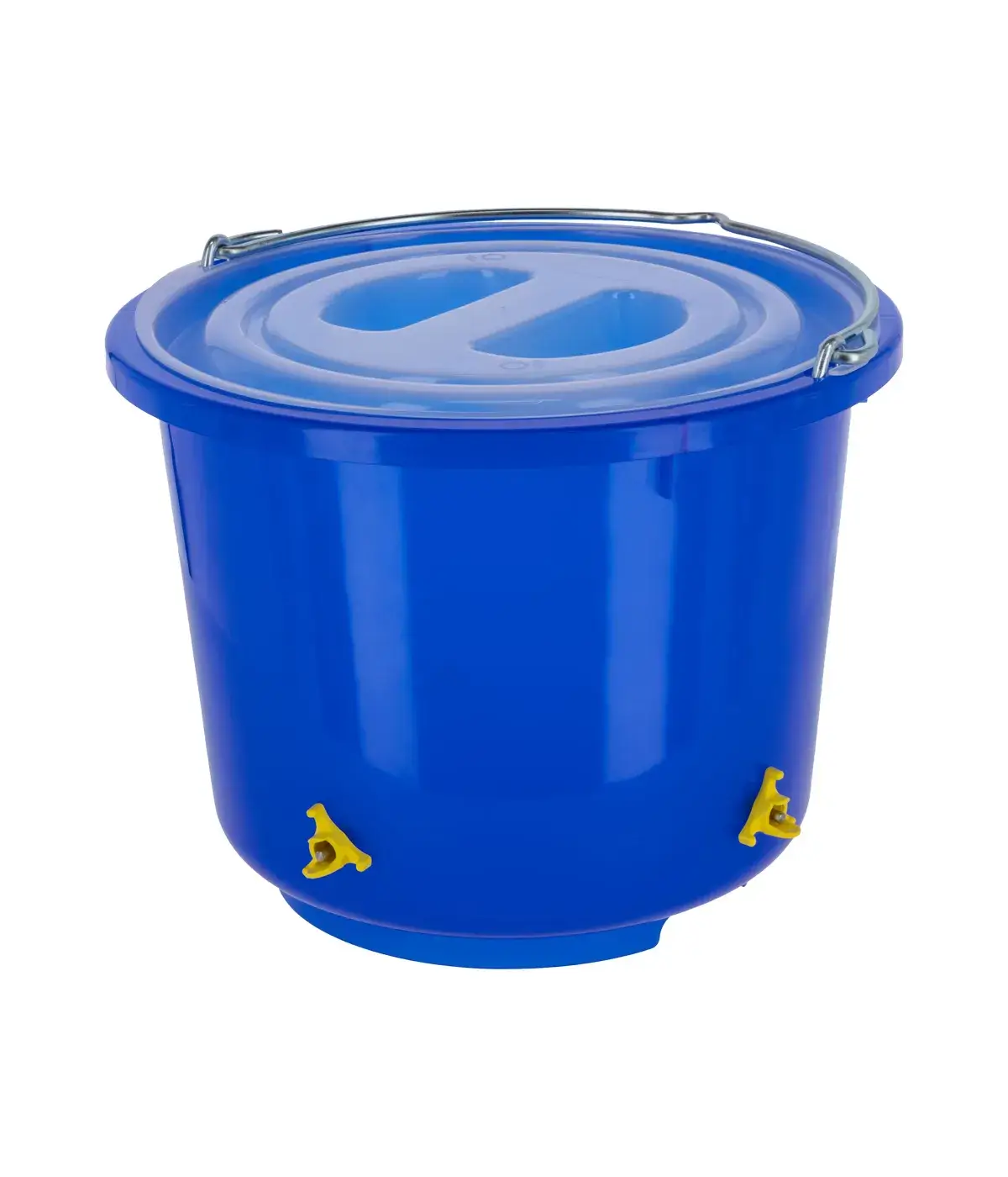 KERBL Tränkeeimer 12 Liter für Geflügel blau transparent, mit 4 Nippel
