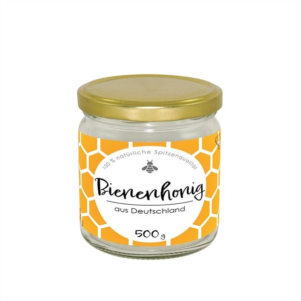 Honig Etikett 500 g gummiert, 220 x 55 mm - 100 Stück