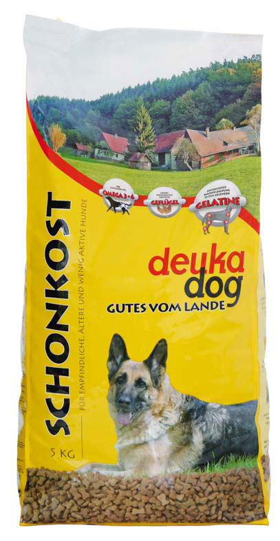 DEUKA DOG Schonkost 5 kg - für Ältere und wenig aktive Hunde