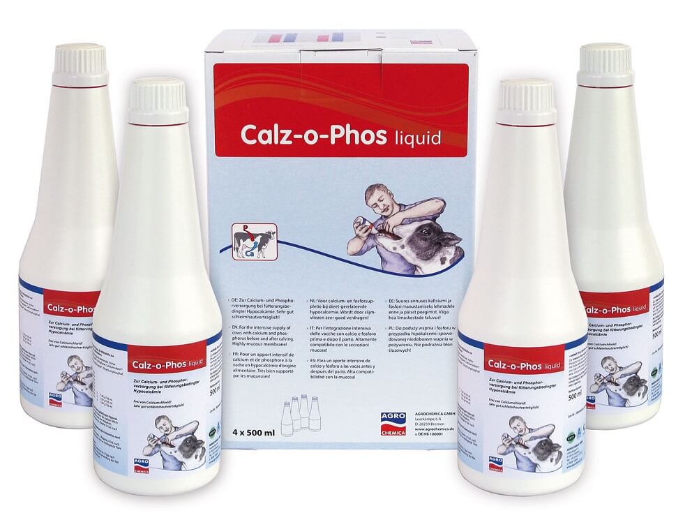 Calz-o-phos Liquid zur Verringerung des Milchfiebers