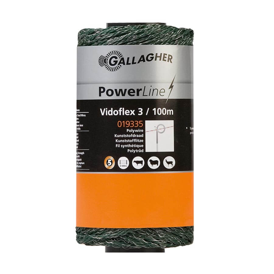 GALLAGHER Vidoflex 3 PowerLine Litze grün - 100 m