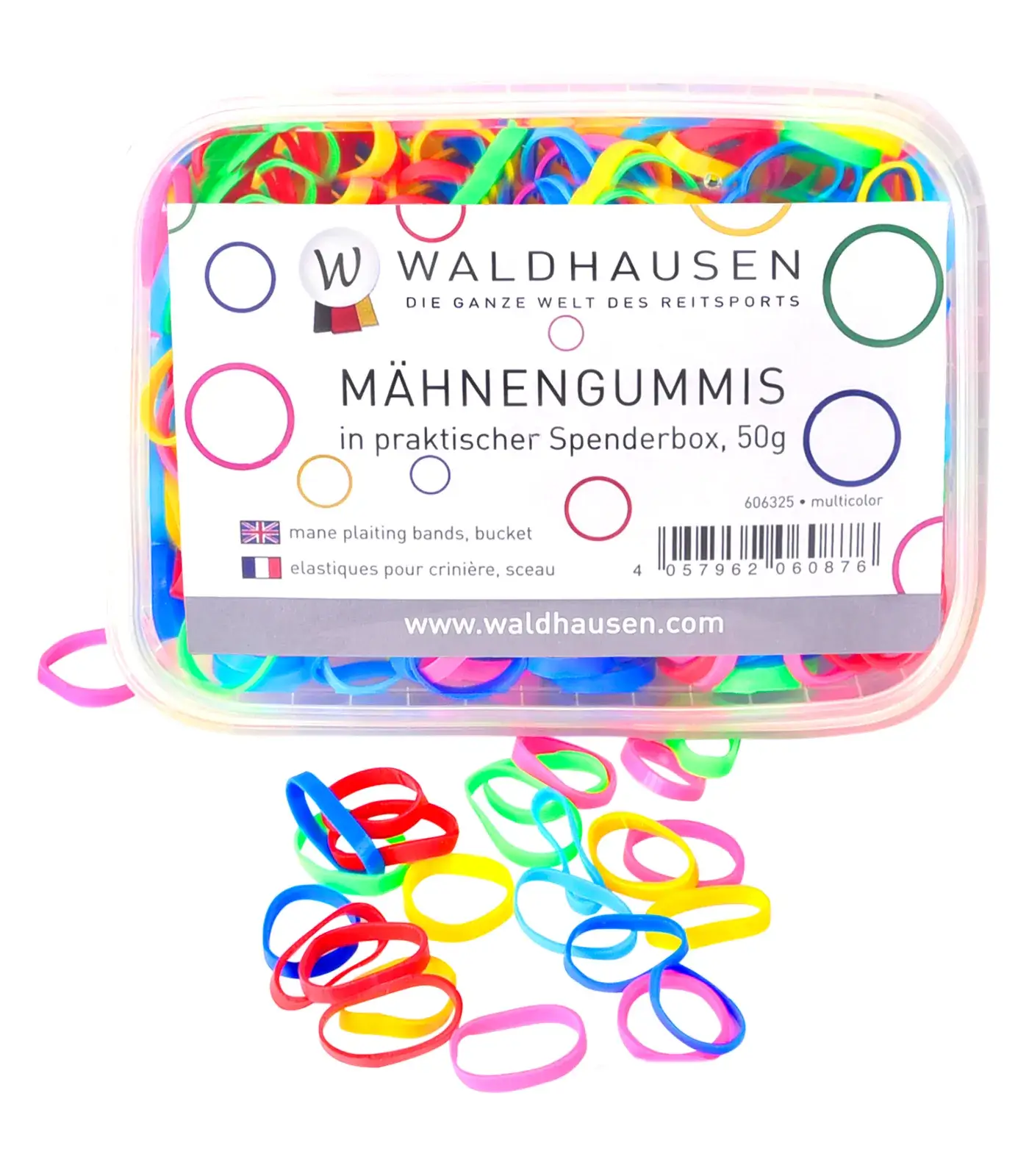 WALDHAUSEN Mähnengummis extra Breit, Multicolor