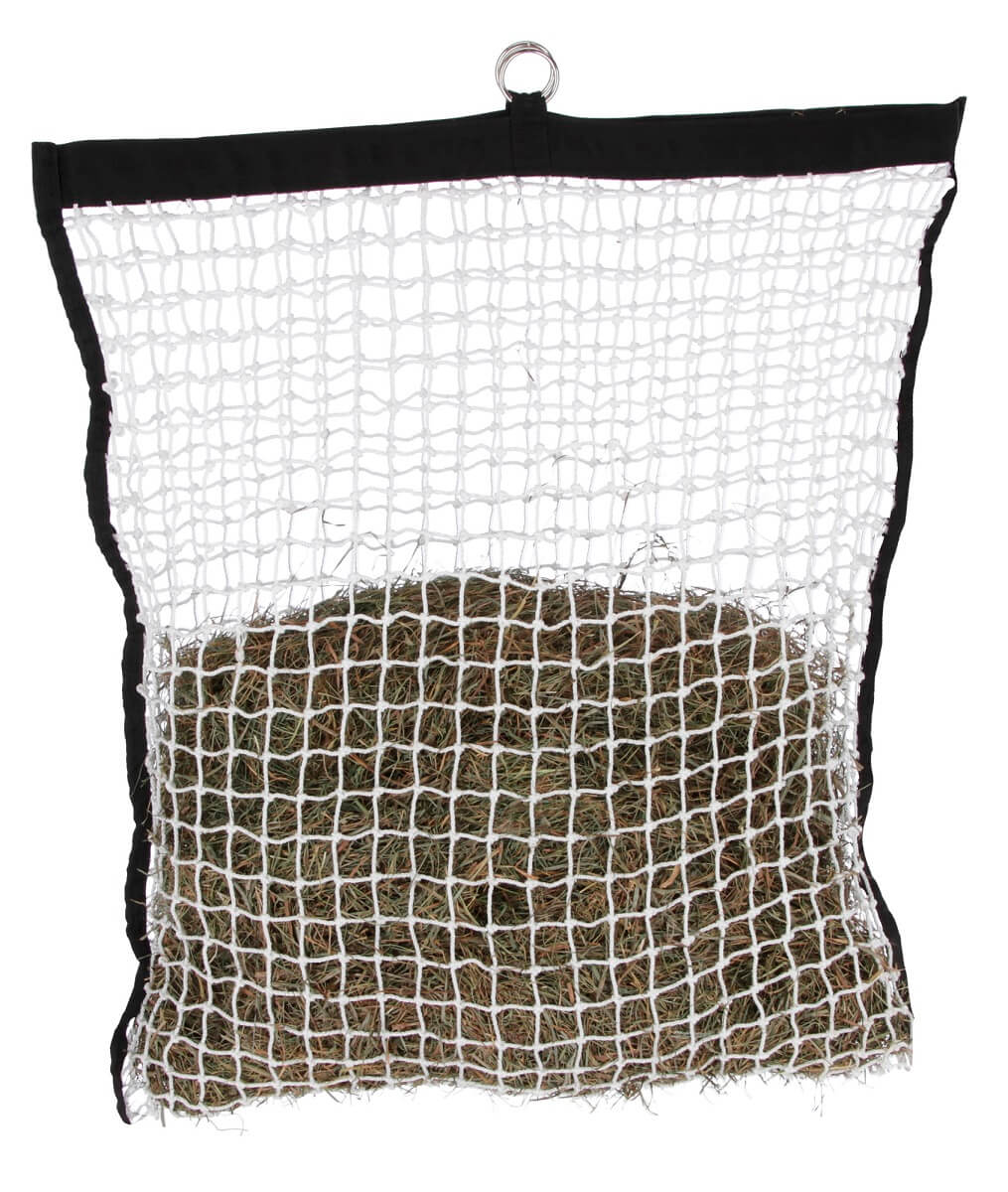 PFIFF Heunetz Premium Rete Per Fieno Cavalli, Maglia 4x4 Cm, Altezza 152 Cm, Diametro 48 Cm - Nero
