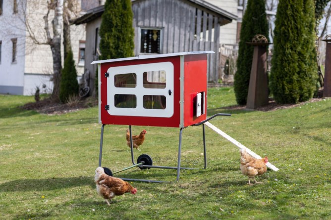 KERBL Mobile Coop Hühnerstall aus Holz