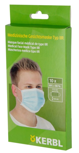 KERBL Medizinische Gesichtsmaske Typ IIR