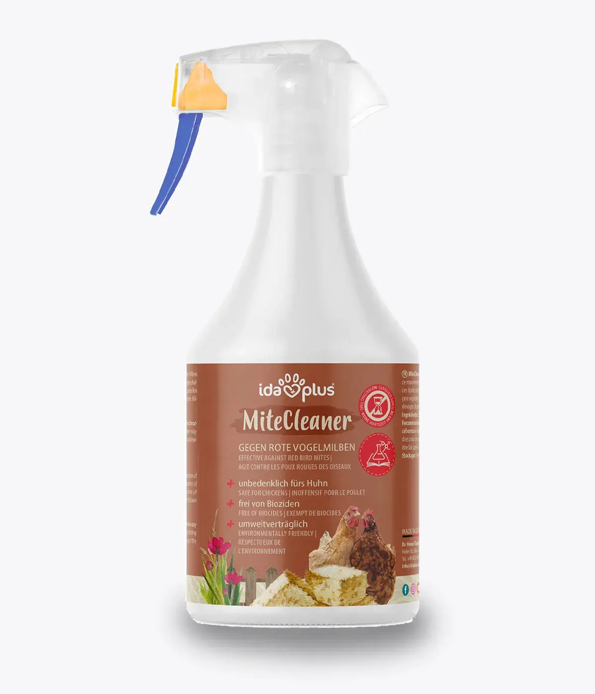 IdaPlus® MiteCleaner gegen die Vogelmilbe 500 ml