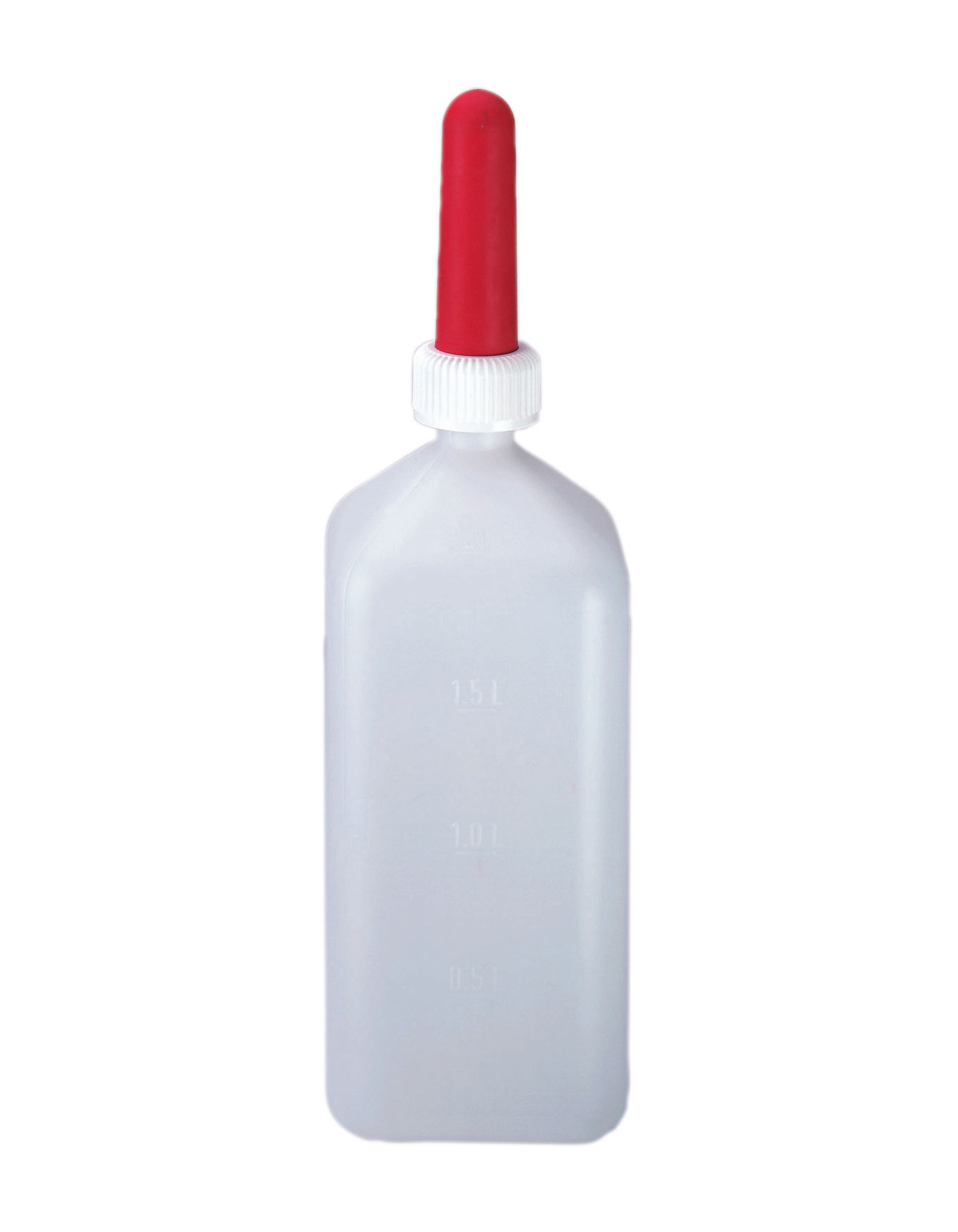 KERBL Milchflasche eckig - 2 Liter mit Füllskala