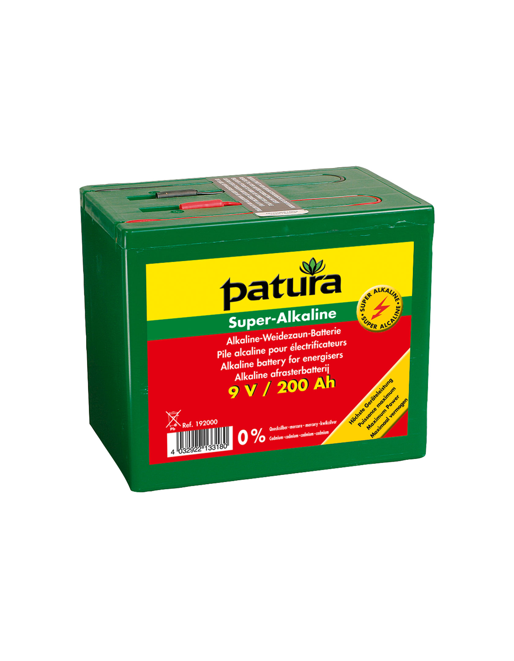 PATURA Super-Alkaline Weidezaun-Batterie 9V