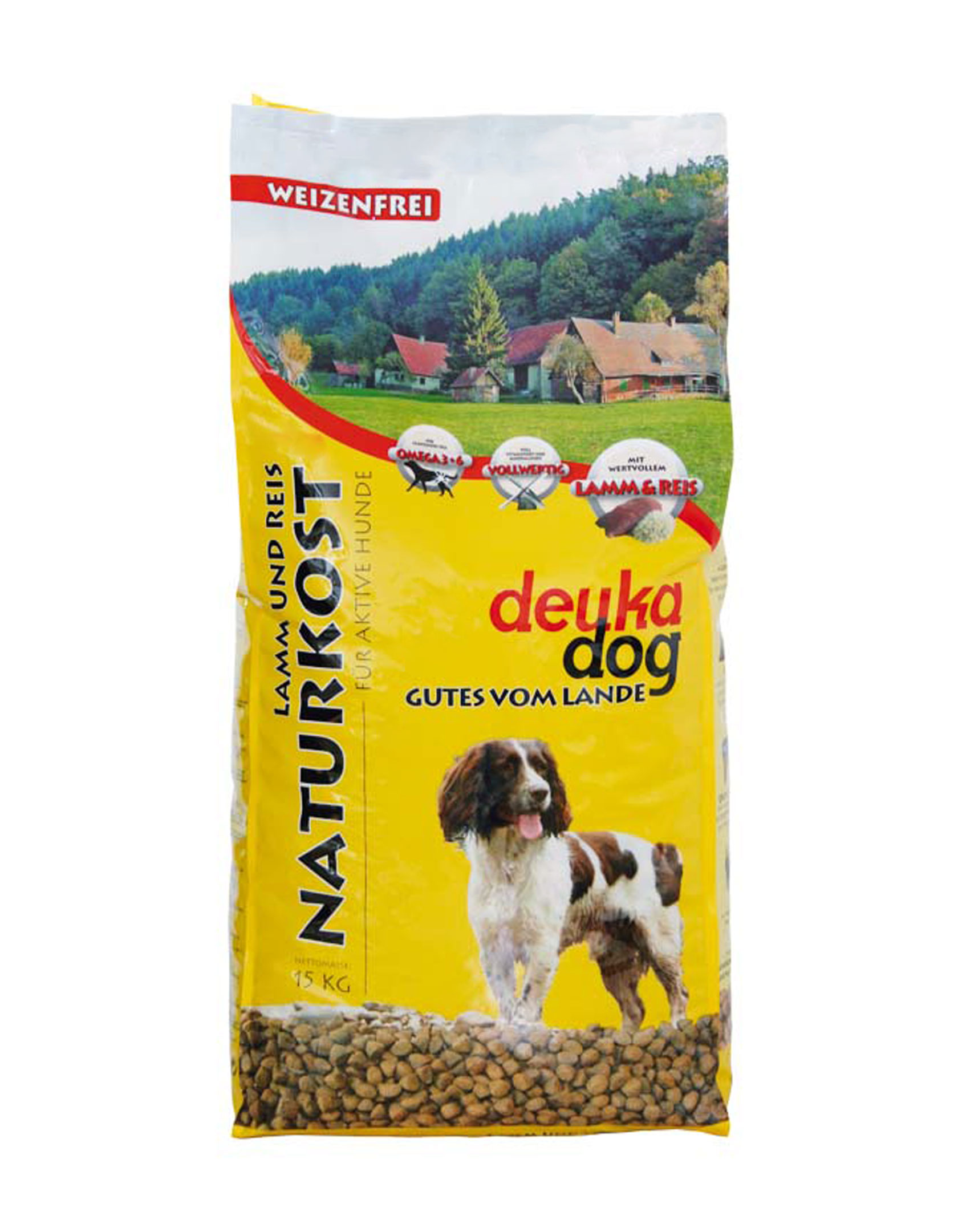 DEUKA DOG Naturkost 15 kg - Lamm und Reis für aktive Hunde