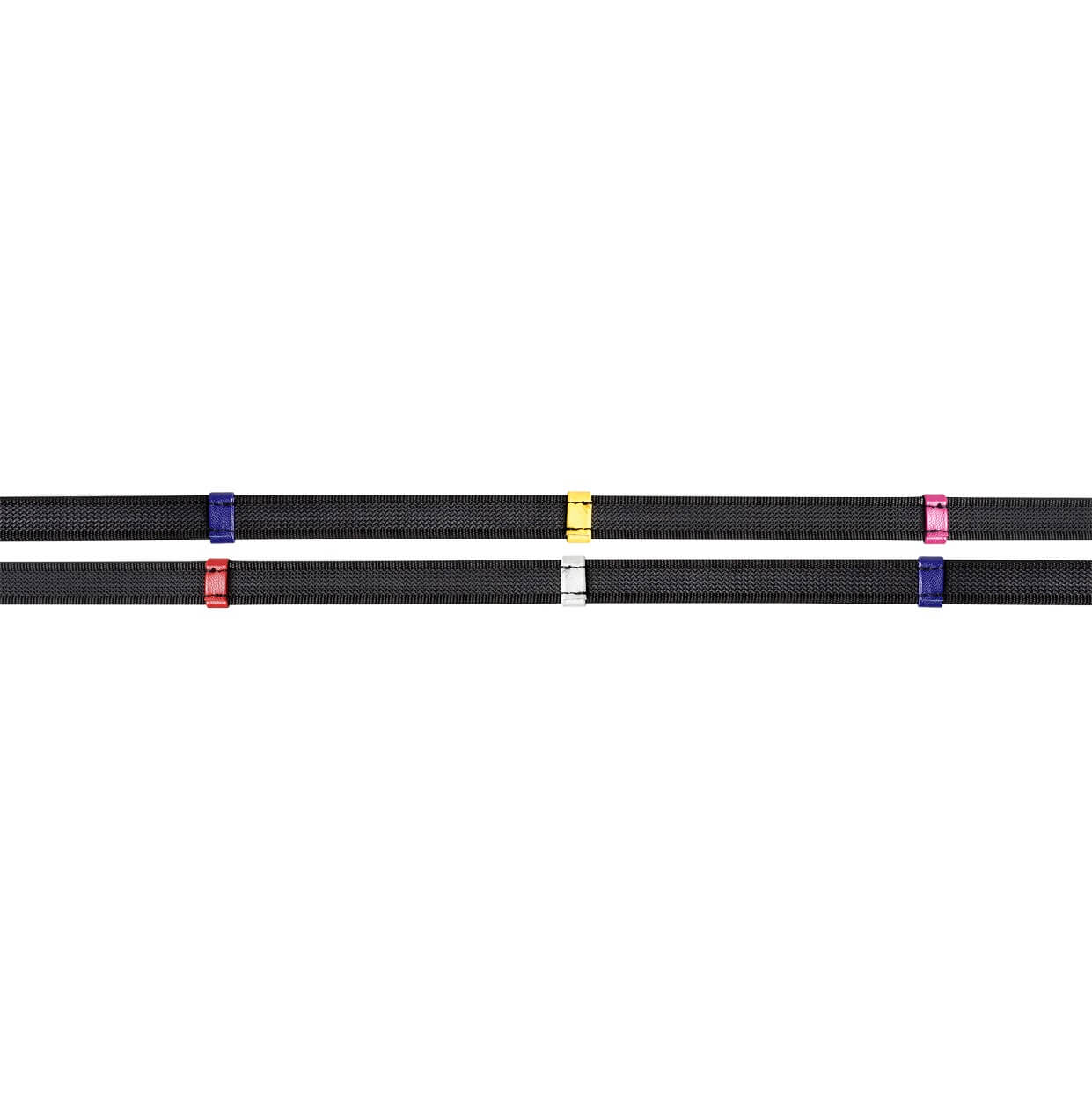 WALDHAUSEN X-Line Anti-Slip-Zügel mit bunten Stegen