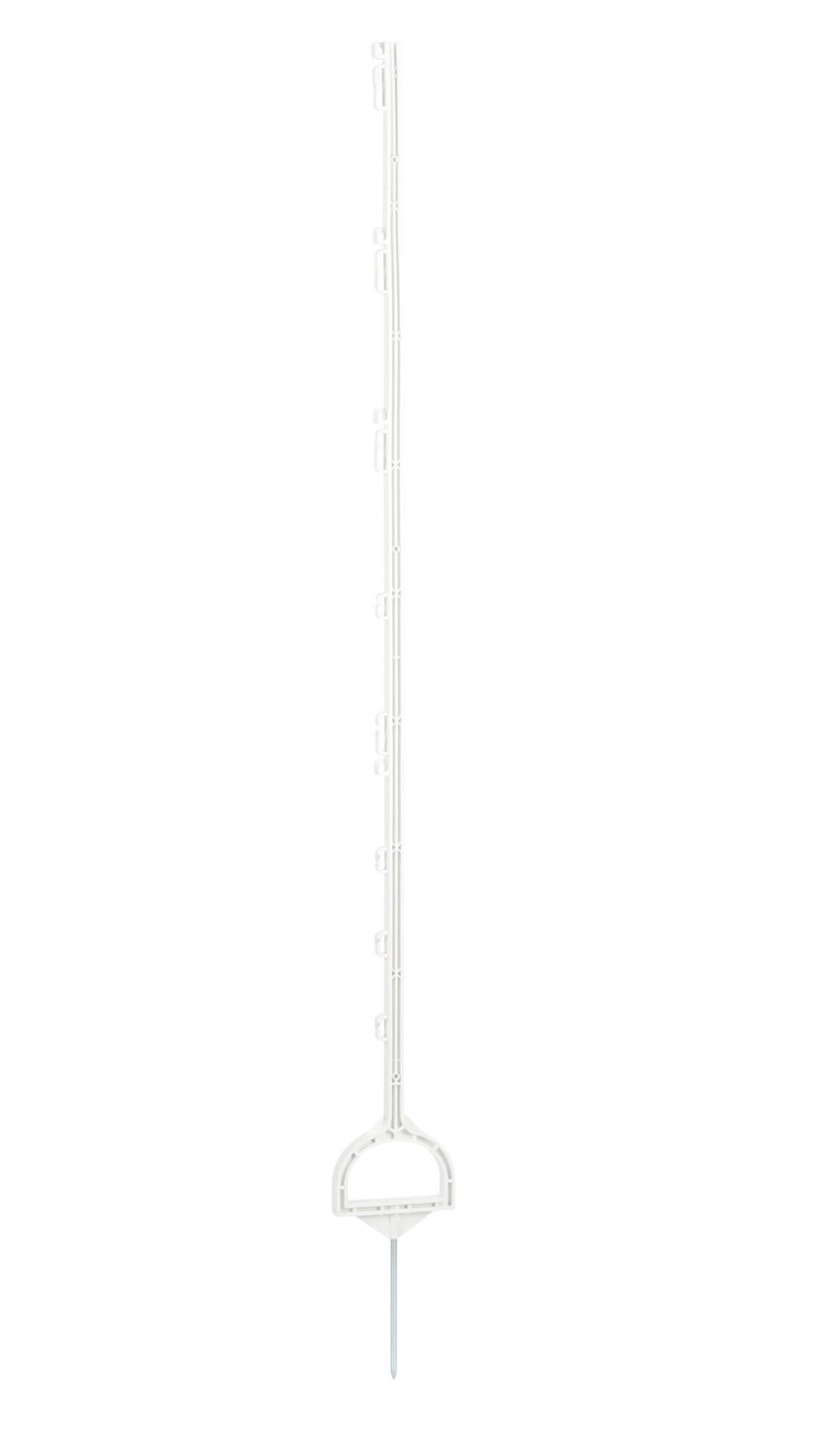 Steigbügelpfahl weiß 158 cm