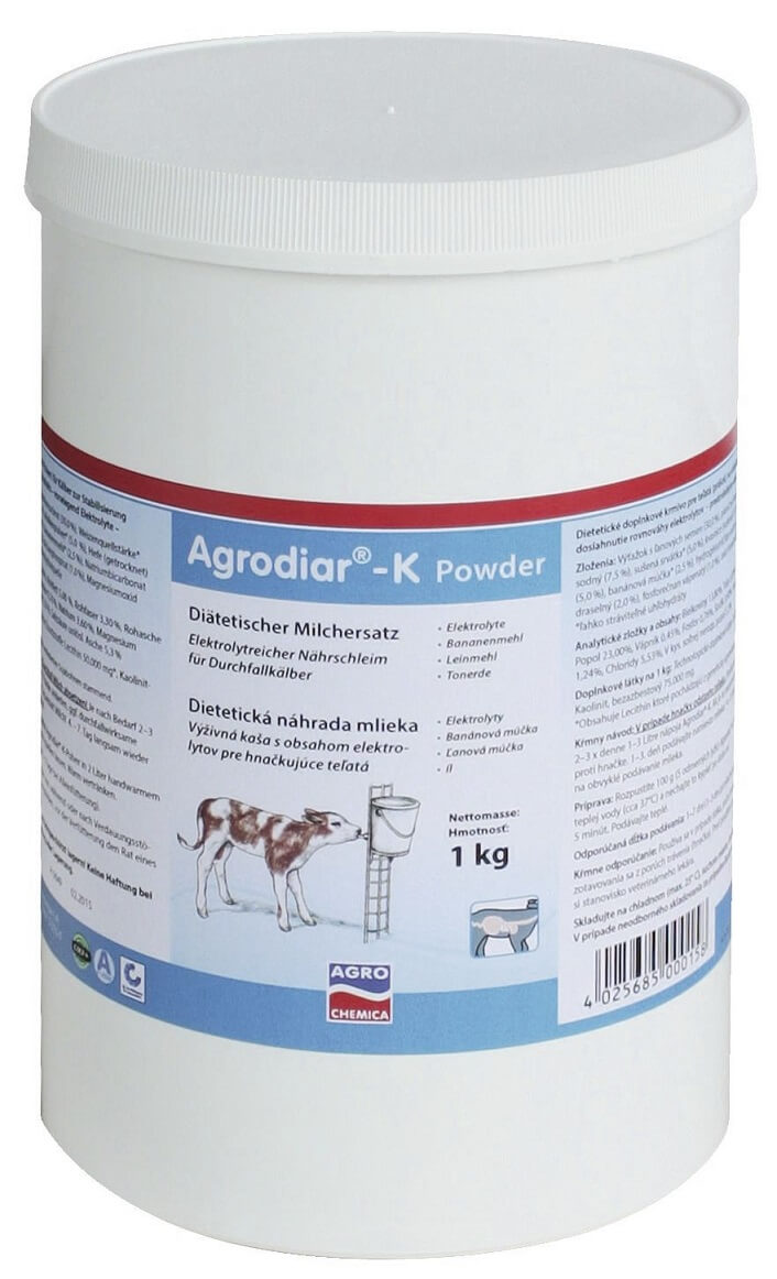 Agrodiar®-K Powder 1 kg - Darm- und Pansenregulanz