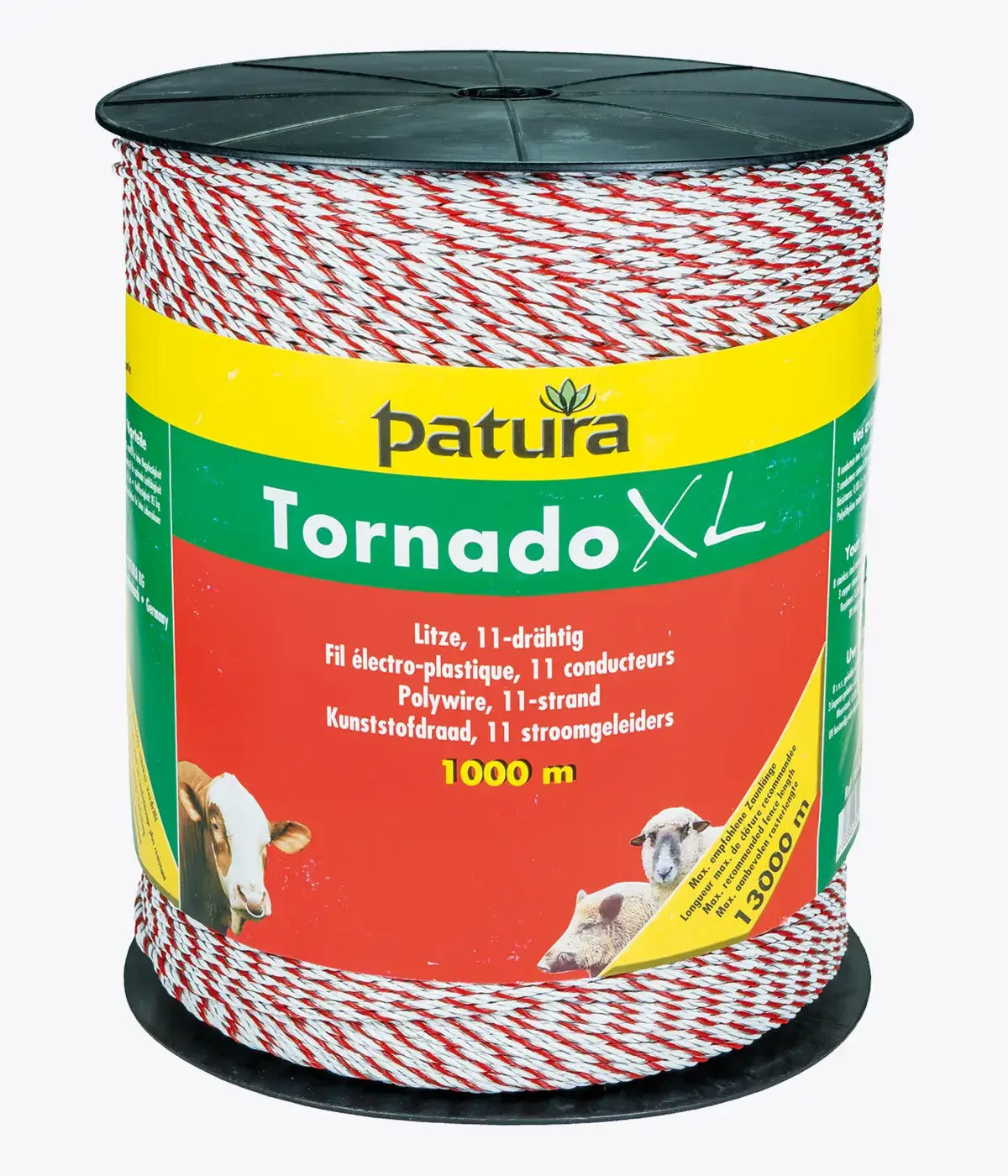 PATURA Tornado XL Litze weiß / rot