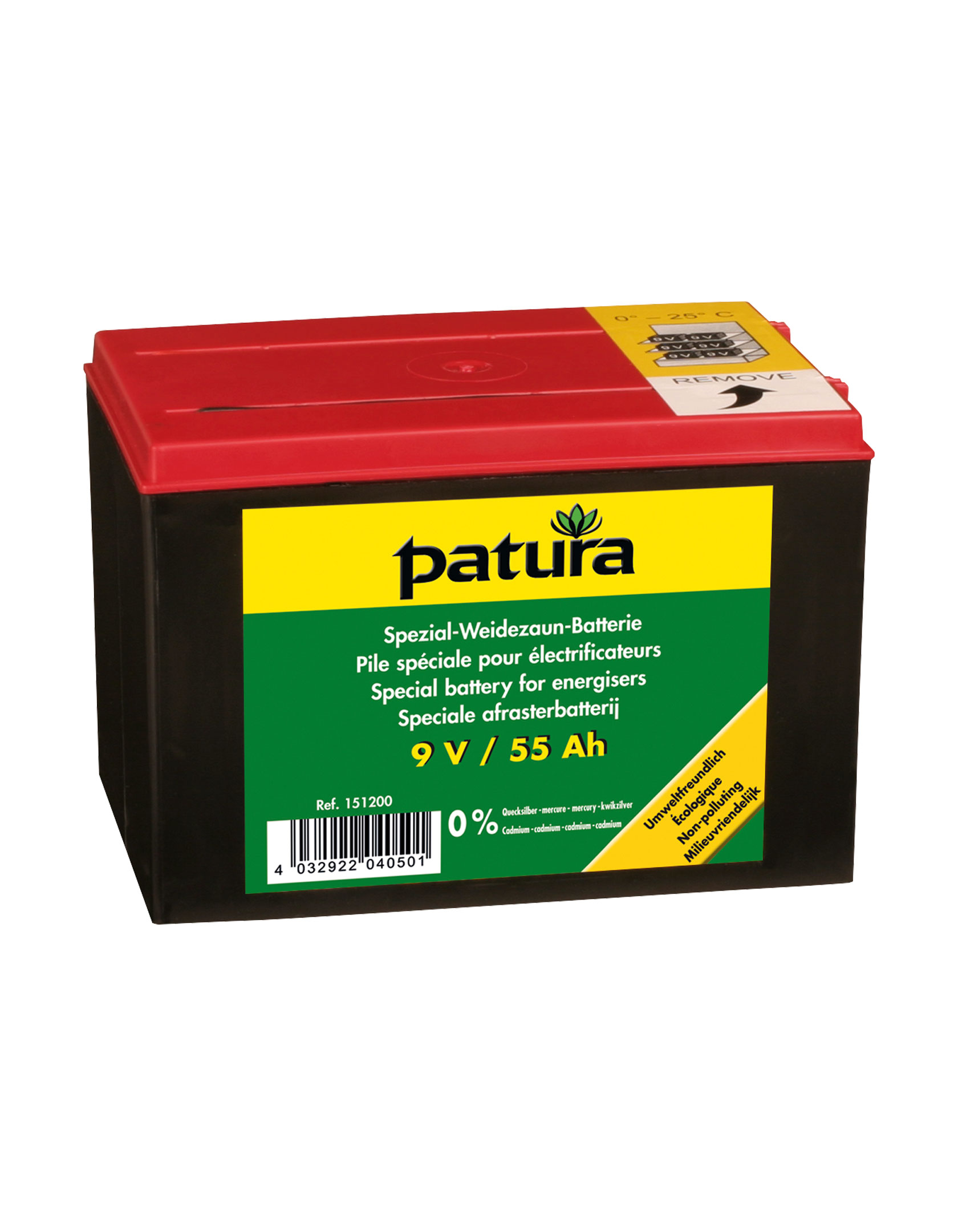 PATURA Spezial-Weidezaun-Batterie 9V