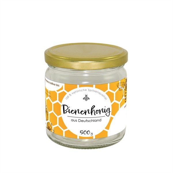 Honig Etikett 500 g gummiert, 120 x 55 mm - 100 Stück