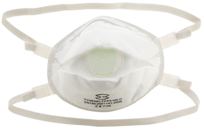 KERBL Atemschutzmaske FFP3 NRD mit Ventil - 3 Stück