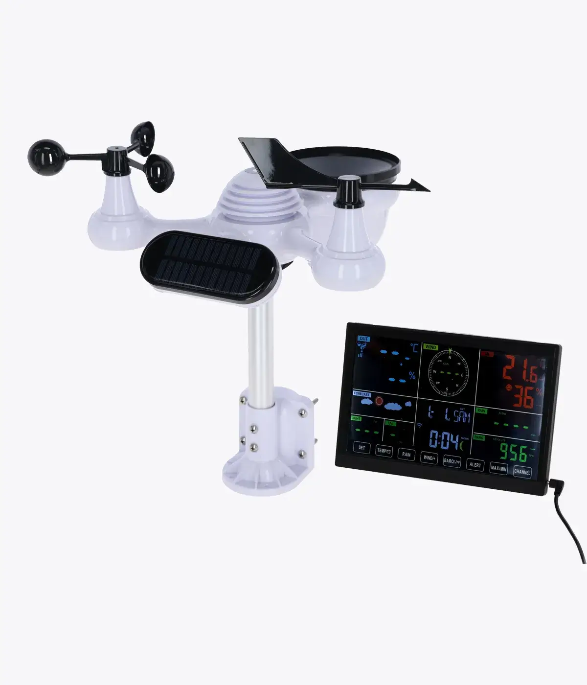 KERBL Digitale Wetterstation 7 in 1 Wifi