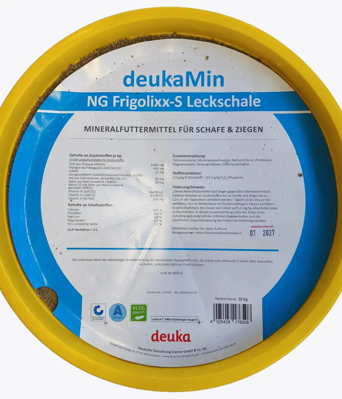DEUKA deukaMin NG Frigolixx-S Leckschale für Schafe & Ziegen